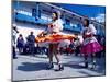 Girl Dancers in Costumes and Masks During Festival Parade, Chinceros, Peru-Jim Zuckerman-Mounted Photographic Print