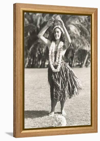 Girl Doing Hula, Hawaii-null-Framed Stretched Canvas