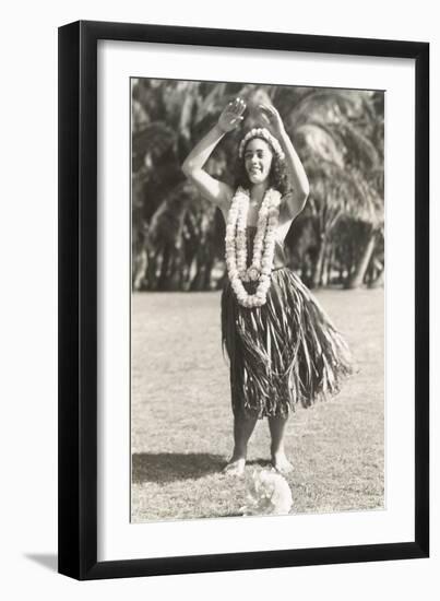 Girl Doing Hula, Hawaii-null-Framed Art Print