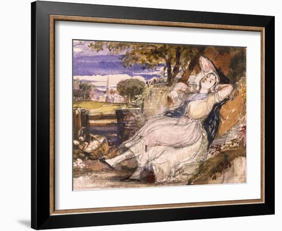 Girl Dreaming-Richard Redgrave-Framed Giclee Print