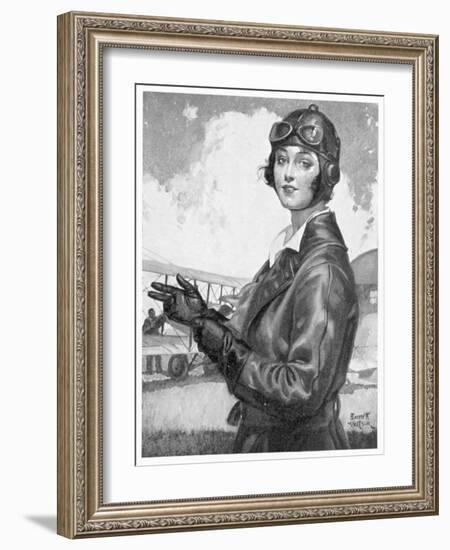 Girl Dressed for the Air-Emmett Watson-Framed Art Print