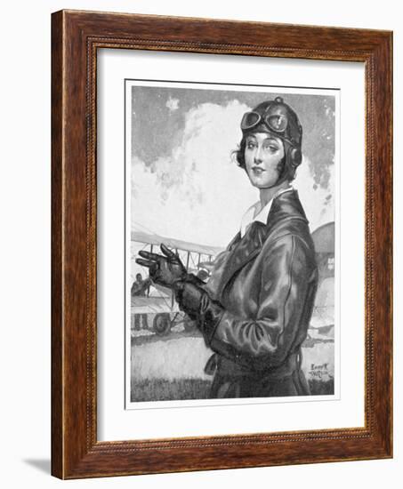 Girl Dressed for the Air-Emmett Watson-Framed Art Print