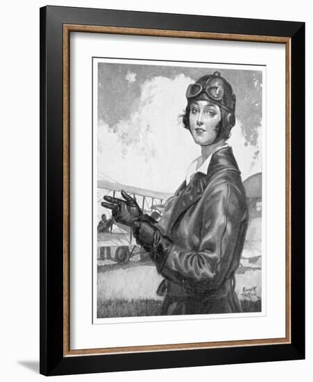 Girl Dressed for the Air-Emmett Watson-Framed Art Print