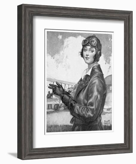 Girl Dressed for the Air-Emmett Watson-Framed Art Print