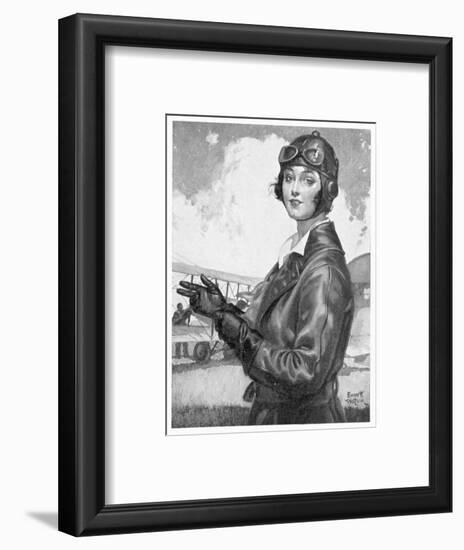 Girl Dressed for the Air-Emmett Watson-Framed Art Print