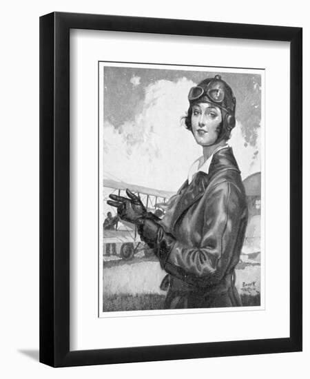 Girl Dressed for the Air-Emmett Watson-Framed Art Print