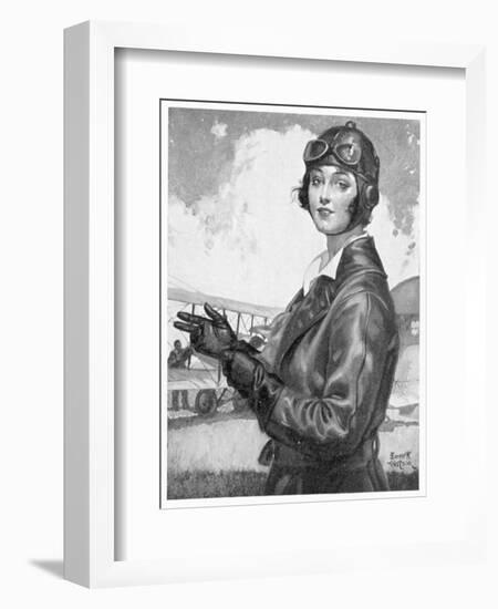 Girl Dressed for the Air-Emmett Watson-Framed Art Print