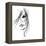 Girl Face Symbols-Irina QQQ-Framed Stretched Canvas