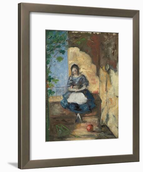 Girl; Fillette, 1872-3-Paul Cézanne-Framed Giclee Print