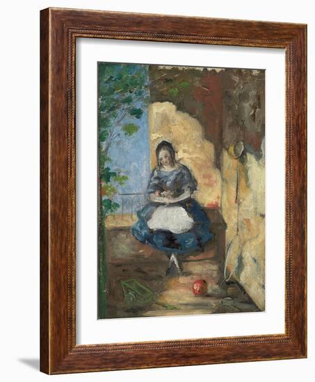 Girl; Fillette, 1872-3-Paul Cézanne-Framed Giclee Print