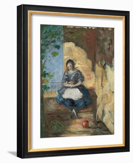 Girl; Fillette, 1872-3-Paul Cézanne-Framed Giclee Print