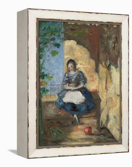 Girl; Fillette, 1872-3-Paul Cézanne-Framed Premier Image Canvas