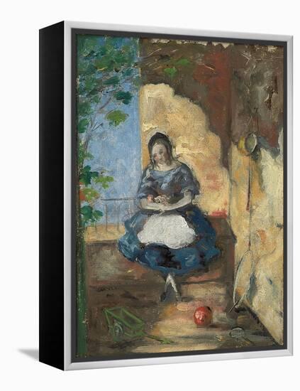 Girl; Fillette, 1872-3-Paul Cézanne-Framed Premier Image Canvas