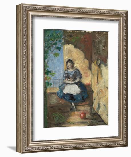 Girl; Fillette, 1872-3-Paul Cézanne-Framed Giclee Print