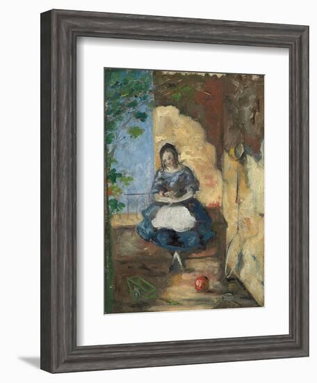 Girl; Fillette, 1872-3-Paul Cézanne-Framed Giclee Print