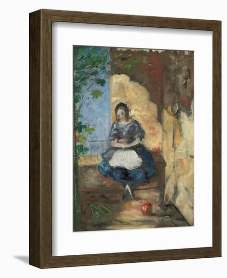 Girl; Fillette, 1872-3-Paul Cézanne-Framed Giclee Print