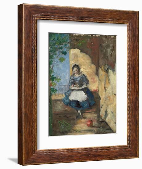 Girl; Fillette, 1872-3-Paul Cézanne-Framed Giclee Print