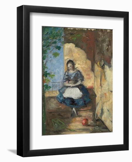 Girl; Fillette, 1872-3-Paul Cézanne-Framed Giclee Print