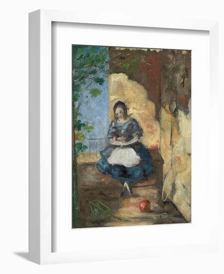 Girl; Fillette, 1872-3-Paul Cézanne-Framed Giclee Print