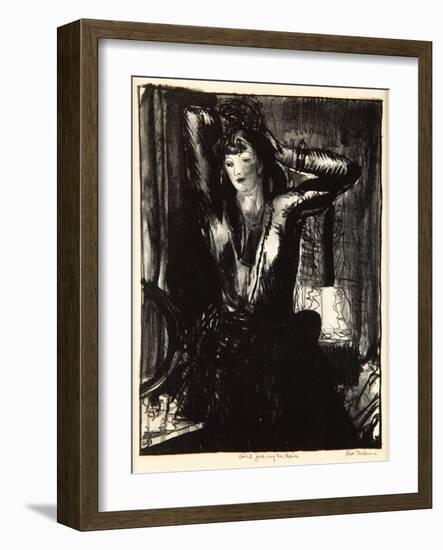 Girl Fixing Her Hair, 1923-24-George Wesley Bellows-Framed Giclee Print