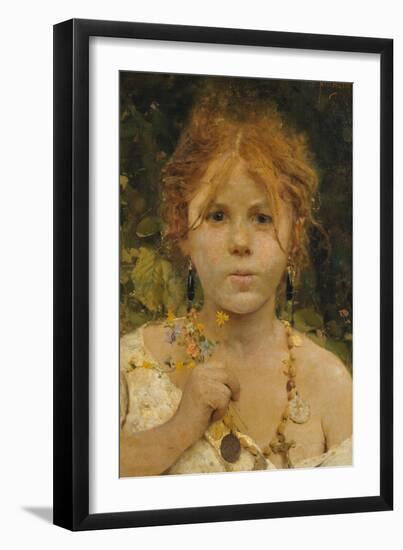 Girl from Abruzzo-Francesco Paolo Michetti-Framed Giclee Print