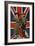 Girl Guide and Boy Scout Saluting in Front of the Union Flag-null-Framed Photographic Print