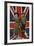 Girl Guide and Boy Scout Saluting in Front of the Union Flag-null-Framed Photographic Print