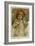 Girl Holds Two Dolls-null-Framed Art Print