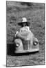 Girl in a 1948 Vintage Austin J40 Pedal Car-null-Mounted Photographic Print