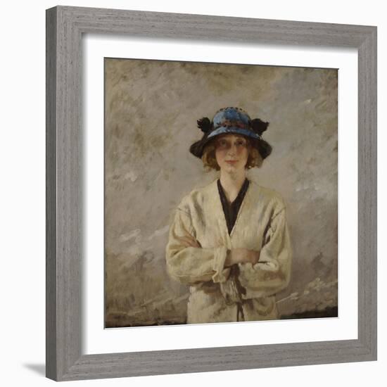 Girl in a Blue Hat, 1912-Sir William Orpen-Framed Giclee Print