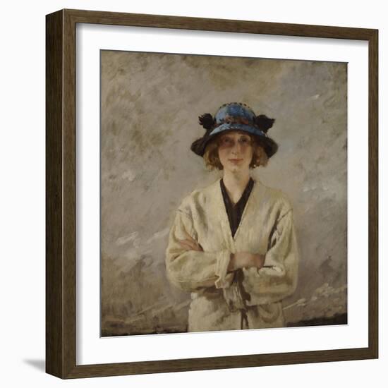 Girl in a Blue Hat, 1912-Sir William Orpen-Framed Giclee Print