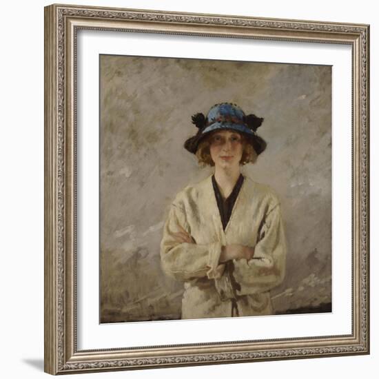 Girl in a Blue Hat, 1912-Sir William Orpen-Framed Giclee Print