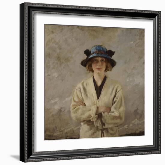 Girl in a Blue Hat, 1912-Sir William Orpen-Framed Giclee Print