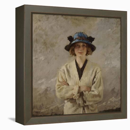 Girl in a Blue Hat, 1912-Sir William Orpen-Framed Premier Image Canvas