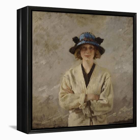 Girl in a Blue Hat, 1912-Sir William Orpen-Framed Premier Image Canvas