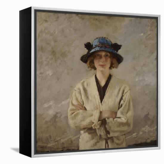Girl in a Blue Hat, 1912-Sir William Orpen-Framed Premier Image Canvas
