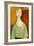 Girl in a Green Blouse, 1917-Amedeo Modigliani-Framed Art Print