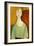 Girl in a Green Blouse, 1917-Amedeo Modigliani-Framed Art Print