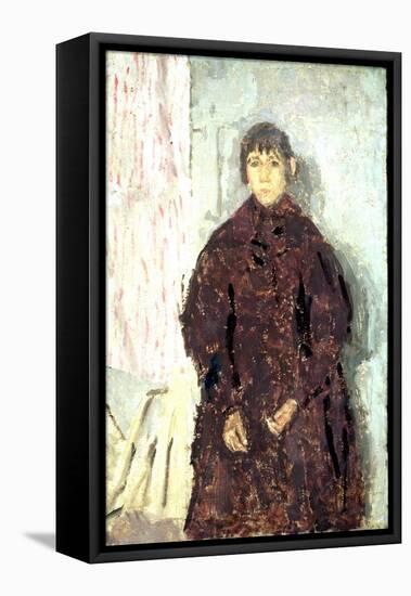 Girl in a Mulberry Dress, 1923-Gwen John-Framed Premier Image Canvas