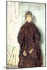 Girl in a Mulberry Dress, 1923-Gwen John-Mounted Giclee Print