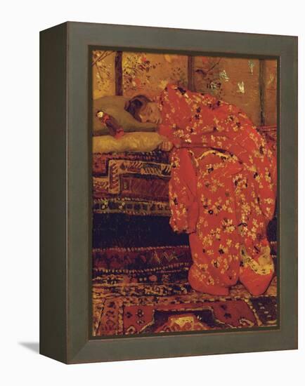 Girl in a Red Kimono-Georg-Hendrik Breitner-Framed Premier Image Canvas