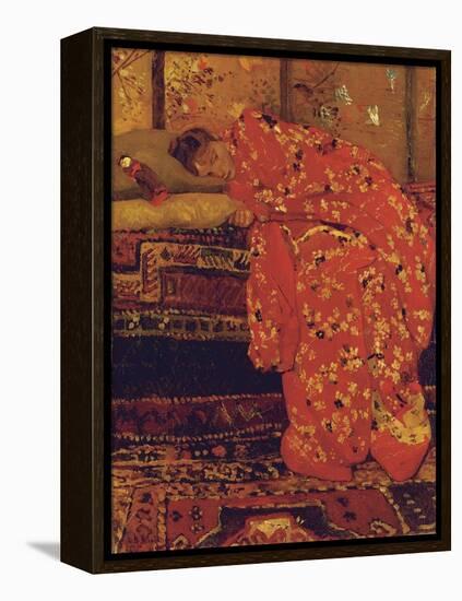 Girl in a Red Kimono-Georg-Hendrik Breitner-Framed Premier Image Canvas