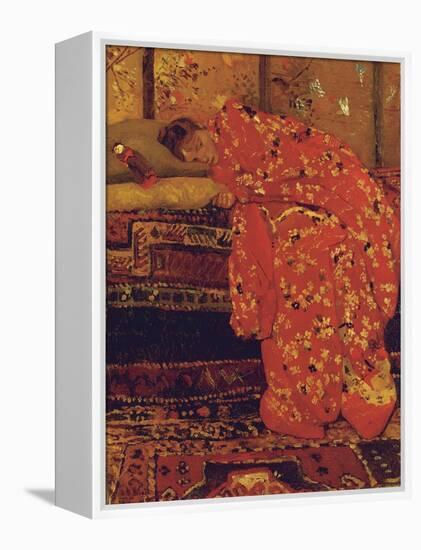 Girl in a Red Kimono-Georg-Hendrik Breitner-Framed Premier Image Canvas