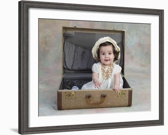 Girl in a Suitcase-Nora Hernandez-Framed Giclee Print