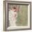 Girl in a White Dress Standing in a Forest-Gustav Klimt-Framed Giclee Print