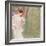 Girl in a White Dress Standing in a Forest-Gustav Klimt-Framed Giclee Print