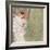 Girl in a White Dress Standing in a Forest-Gustav Klimt-Framed Giclee Print