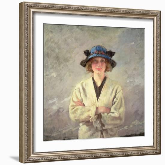 Girl in a White Dress-Sir William Orpen-Framed Giclee Print