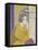 Girl in a Yellow Cardigan-Malcolm Drummond-Framed Premier Image Canvas