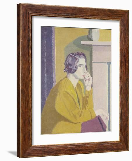 Girl in a Yellow Cardigan-Malcolm Drummond-Framed Giclee Print